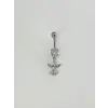 Koruyucu Melek Detaylı Göbek Piercing - Pg0115