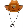Kovboy Şerif Şapkası Kahve 12 Adet - Kostüm, Parti Ve Gösteri Şapkası