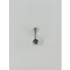 Koyu Hologram Taş Detaylı Göbek Piercing - Pg0051