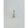 Kuru Kafa Detaylı Göbek Piercing - Pg0166