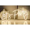 Lets Party Yazılı Neon Led