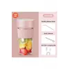 Mini Taşınabilir Mikser 350 Ml Smoothie Makinesi Meyve Sıkacağı Şarj Edilebilir Blender Pembe