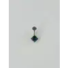 Mistik Topaz Taşlı Göbek Piercing - Pg0019