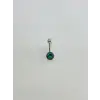 Mistik Topaz Taşlı Göbek Piercing - Pg0008