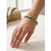 Mystic Emerald Mine İşlemeli Kelepçe Bileklik - Kbl0465