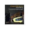 N3x Rgb Işıklı Intercom 3 Kişi Bağlantılı 1000mah Motosiklet Bluetooth Kulaklık Seti