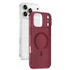 Newface Apple İphone 18 Pro Max Combo Sert Şeffaf Magsafe Kapak - Bordo