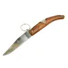Okapi Gc2079b Kahverengi Kamp Çakı 19cm - Manuel, Kemerlikli, Ahşap Sap