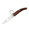 Okapi Gc2079c Kahverengi Kamp Çakı 16,5cm - Manuel, Kemerlikli, Ahşap Sap