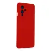 One Plus 9 Kılıf Nano İçi Kadife Silikon - Kırmızı