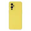 One Plus 9 Kılıf Nano İçi Kadife Silikon - Sarı
