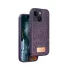 Onegif Apple İphone 14 Bright Simli Kapak - Derin Mor