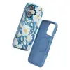 Onegif Apple İphone 16 Flower Series Magsafe Kapak - Mavi
