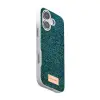 Onegif Apple İphone 17 Bright Simli Kapak - Koyu Yeşil