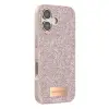 Onegif Apple İphone 17 Bright Simli Kapak - Pembe