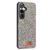 Onegif Samsung Galaxy S24 Bright Simli Kapak - Gümüş