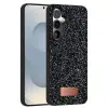 Onegif Samsung Galaxy S25 Bright Simli Kapak - Siyah