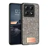 Onegif Xiaomi Mi 14t Pro Bright Simli Kapak - Gold