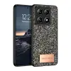 Onegif Xiaomi Mi 14t Pro Bright Simli Kapak - Gümüş