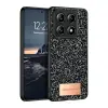 Onegif Xiaomi Mi 14t Pro Bright Simli Kapak - Siyah
