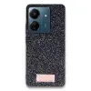 Onegif Xiaomi Redmi 13c Bright Simli Kapak - Siyah