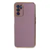 Oppo A16 Kılıf Volet Silikon - Mor