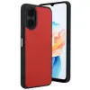 Oppo A38 Kılıf Aras Deri Kapak - Kırmızı