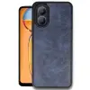 Oppo A38 Kılıf Aras Deri Kapak - Lacivert