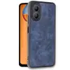 Oppo A38 Kılıf Aras Deri Kapak - Lacivert
