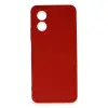 Oppo A38 Kılıf First Silikon - Kırmızı