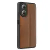 Oppo A38 Kılıf Flip Cover - Taba