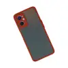 Oppo A96 Kılıf Montreal Silikon Kapak - Kırmızı