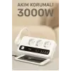 P10 3x Priz 3000w Akım Korumalı 4x Usb 2x Type-c Girişli Çoklu Priz