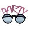 Party Yazılı Simli Pembe Renk Parti Gözlüğü 15x7 Cm