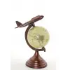 Pirinç Uçak Tasarımlı Dünya Küre 6974