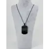 Plaka Tasarım Küçük Boy  Çelik Erkek Kolye - Ekl0118