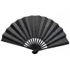 Plastik Kumaş Yelpaze 12li Siyah
