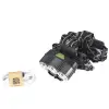 Ps-016 Usb Şarj Edilebilir 3000 Lümen 5 Led T6 Şarjlı Profesyonel Kafa Lambası