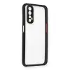 Realme 7 Kılıf Miami Şeffaf Silikon - Siyah