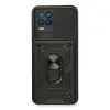 Realme 8 Kılıf Pars Lens Yüzüklü Silikon - Siyah