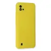 Realme C11 2021 Kılıf Nano İçi Kadife Silikon - Sarı