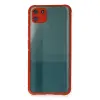 Realme C11 Kılıf Miami Şeffaf Silikon - Kırmızı