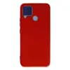 Realme C15 Kılıf Nano İçi Kadife Silikon - Kırmızı