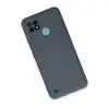 Realme C21 Kılıf Nano İçi Kadife Silikon - Gri
