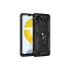 Realme C21 Kılıf Sofya Yüzüklü Silikon Kapak - Siyah