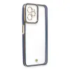 Realme C35 Kılıf Liva Lens Silikon - Mavi