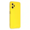 Realme C35 Kılıf Nano İçi Kadife Silikon - Sarı