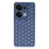 Realme C65 Kılıf Petek Silikon Kapak - Lacivert