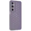 Realme C65 Kılıf Petek Silikon Kapak - Lila