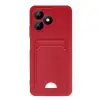 Realme Note 50 4g Kılıf Kelvin Kartvizitli Silikon - Kırmızı
